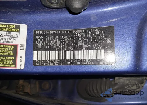 2016 Toyota Corolla S Plus из США, поврежденный, VIN 2T1BURHE5GC685694